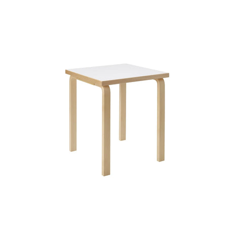 Aalto Table Square 80C, 60x60 cm von Artek - Weißes Laminat - Jacobsen Plus