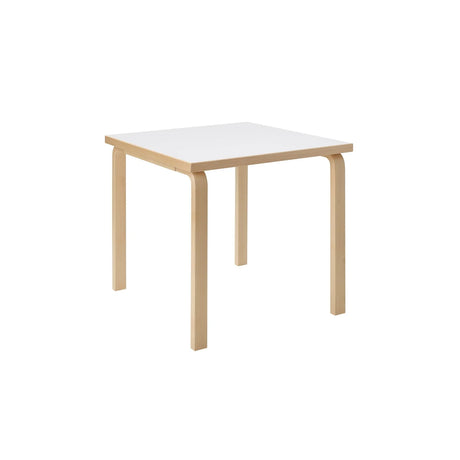 Aalto Tisch Square 81C, 75x75 cm von Artek - Weißes Laminat - Jacobsen Plus