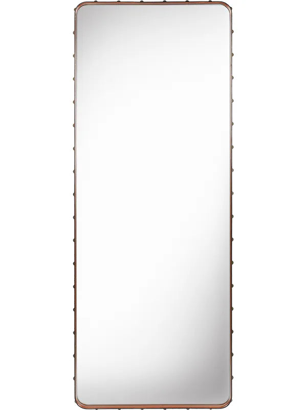 Adnet Spiegel, quadratisch von GUBI - Large / Tan - Jacobsen Plus