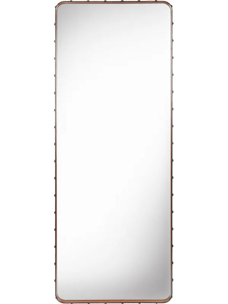Adnet Spiegel, quadratisch von GUBI - Large / Tan - Jacobsen Plus