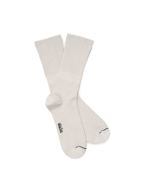 Cotton Rib Socks, Milk von Aiayu - 1 - Jacobsen Plus