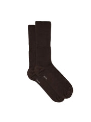 Wool Rib Socks, braun von Aiayu