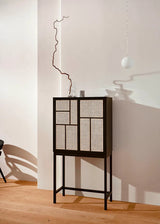 Air Cabinet, schwarz/rohrgeflecht von Design House Stockholm - 2 - Jacobsen Plus