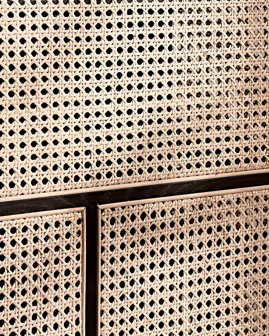 Air Cabinet, schwarz/rohrgeflecht von Design House Stockholm - 3 - Jacobsen Plus