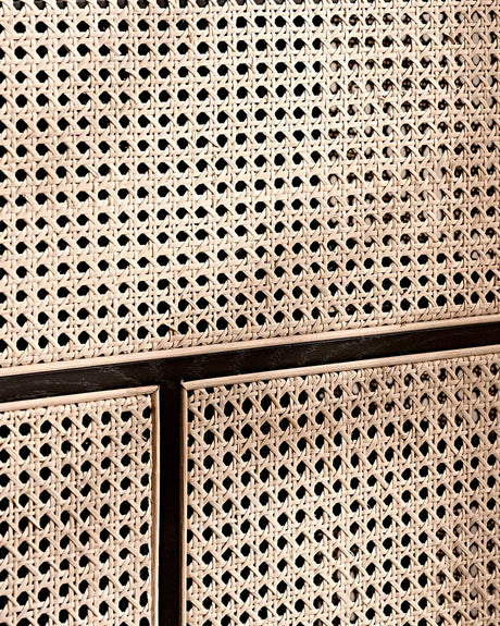 Air Cabinet, schwarz/rohrgeflecht von Design House Stockholm - 3 - Jacobsen Plus