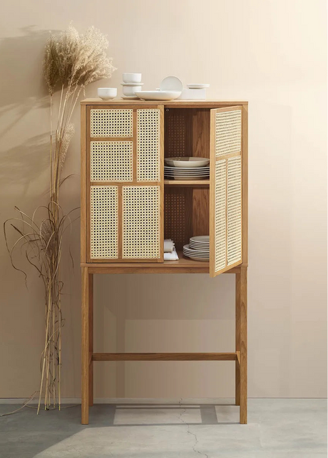 Air Cabinet, oak/cane fra Design House Stockholm - 2 - Jacobsen Plus