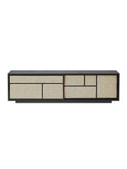 Air Sideboard Low, schwarz/Rohr von Design House Stockholm