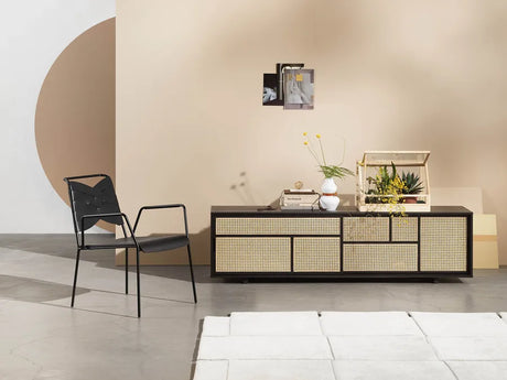 Air Sideboard Low, schwarz/Rohr von Design House Stockholm - 3 - Jacobsen Plus