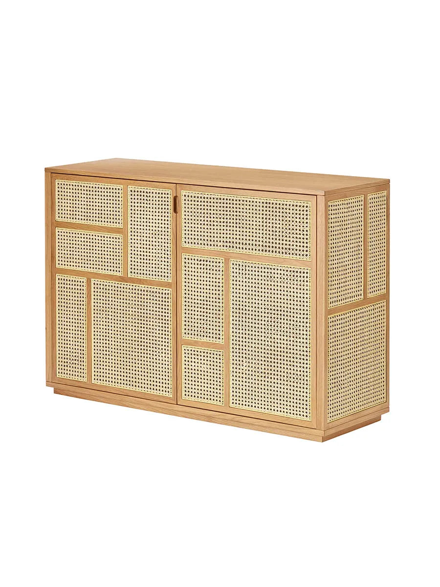 Air Sideboard, oak/cane fra Design House Stockholm - 1 - Jacobsen Plus