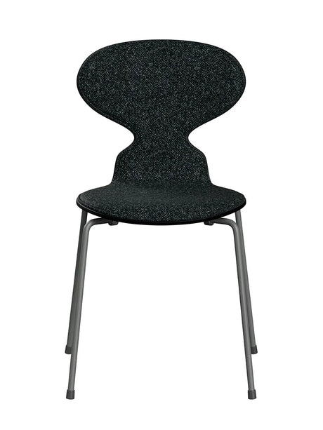 3101 Myren Stol, forsidepolstret af Arne Jacobsen - Sortfarvet ask-Vanir 193 tekstil / Silver Grey - Jacobsen Plus