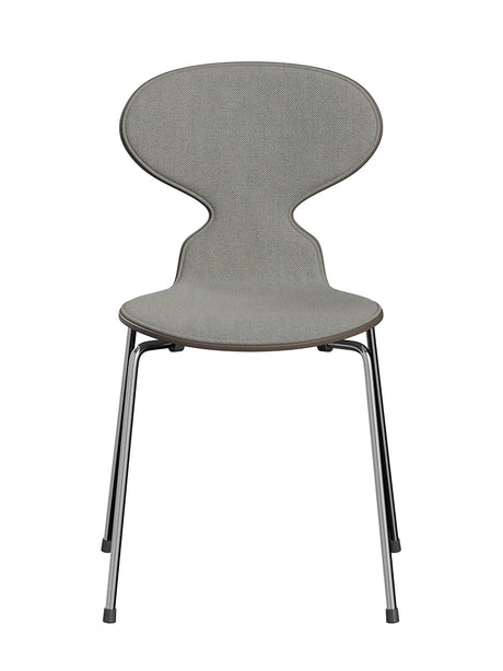3101 Myren Stol, forsidepolstret af Arne Jacobsen - Deep Clay farvet ask-Sunniva 153 tekstil / Krom - Jacobsen Plus
