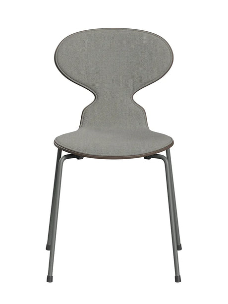 3101 Myren Stol, forsidepolstret af Arne Jacobsen - Deep Clay farvet ask-Sunniva 153 tekstil / Silver Grey - Jacobsen Plus