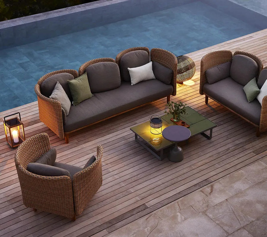 Arch 3-pers. Sofa m. lav arm/ryg fra Cane-line - 4 - Jacobsen Plus