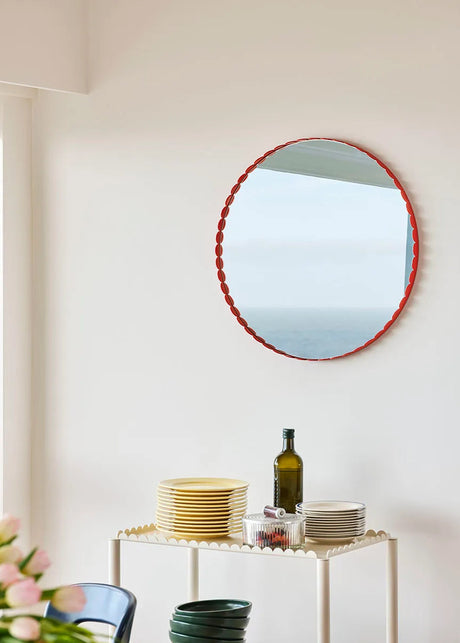 Arcs Mirror Round, red fra Hay - 2 - Jacobsen Plus