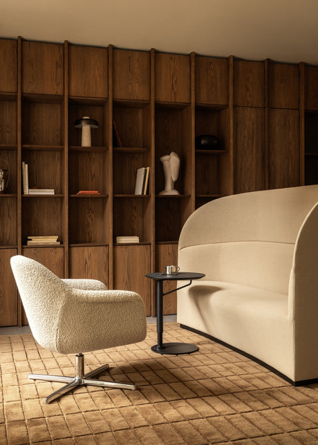 Harbour Sessel m. Swivel von Audo Copenhagen - Baena 15 poliertes Aluminium drehbar - Jacobsen Plus