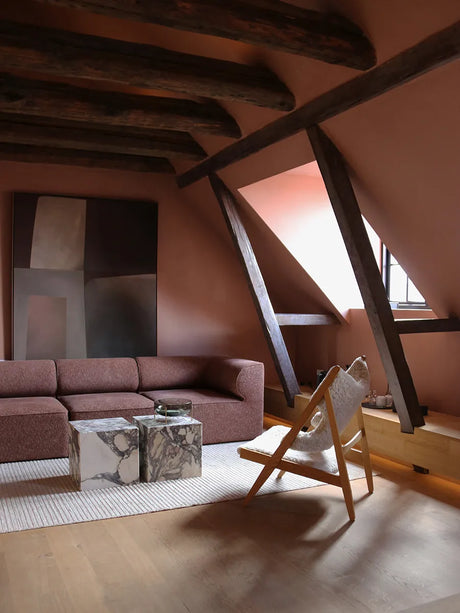 Eave Sofa 3 pers. Konfiguration 2 von Audo Copenhagen - Bouclé 02 - Jacobsen Plus