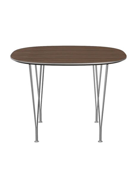 Piet Hein B603 Esstisch, 100 x 100 cm von Fritz Hansen - Walnussfurnier mit Furnierkante - Jacobsen Plus
