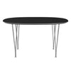 Schwarzes Laminat mit Aluminium-Kante 