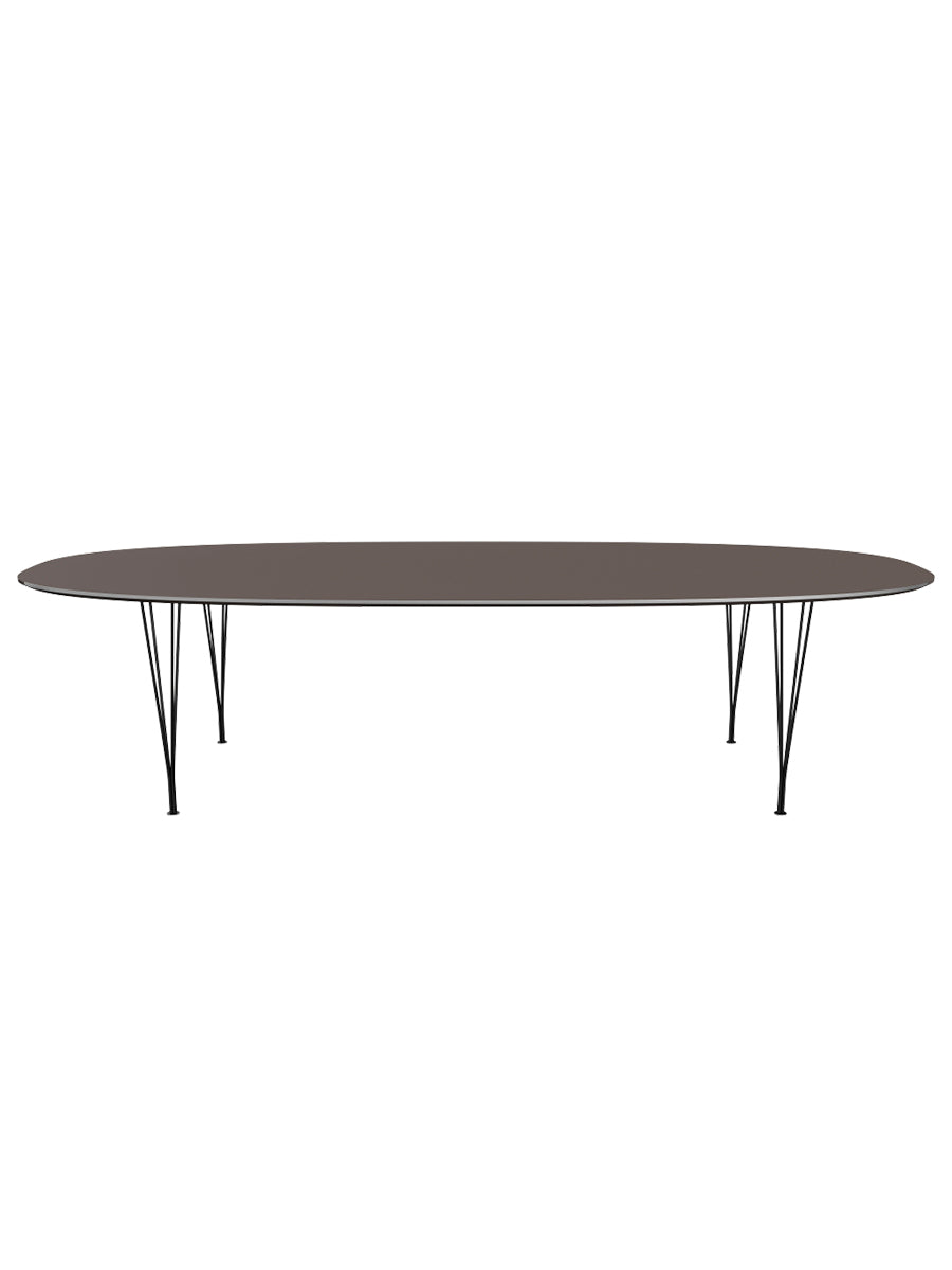 - Graues Laminat mit Alukante - Schwarzes Gestell - Jacobsen Plus