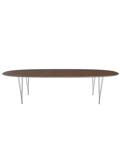 Piet Hein B617 Superellipse Esstisch, 300 x 130 cm fra Fritz Hansen - Weißes Laminat mit Alukante - Jacobsen Plus