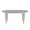 Grey Efeso mit Aluminiumkante - Schwarzes Gestell