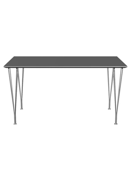 Piet Hein B637 Esstisch, 140 x 80 cm fra Fritz Hansen - Grey Bromo m. Alukant (Spezialfarbe) - Jacobsen Plus