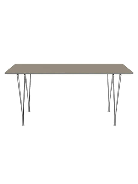 Piet Hein B638 Esstisch, 160 x 80 cm fra Fritz Hansen - Brown Ottawa m. Alukant (Sonderfarbe) - Jacobsen Plus