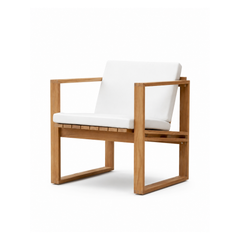 BK11 Loungestol, teak inkl. hynde fra Carl Hansen & Søn