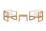 Bodil Kjær Outdoor Lounge-Set in Teak mit 1 Sidebord und 2 Lounge-Sesseln inkl. Kissen von Carl Hansen & Søn - 1 - Jacobsen Plus