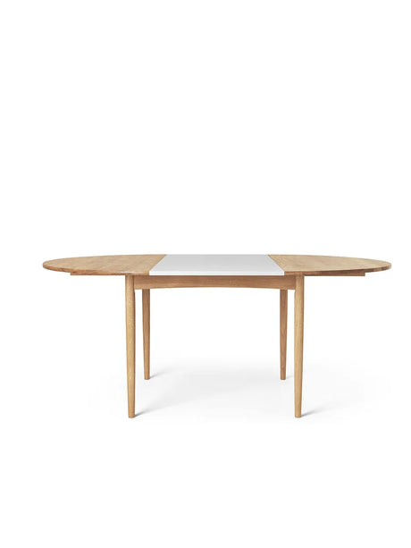 BM0121 Esstisch, geölte Eiche von Børge Mogensen - Inkl. 1 Zusatzplatte, graues MDF - Jacobsen Plus