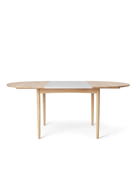 BM0121 Esstisch, seifenbehandelt Eiche von Børge Mogensen - Inkl. 1 Zusatzplatte, graues MDF - Jacobsen Plus