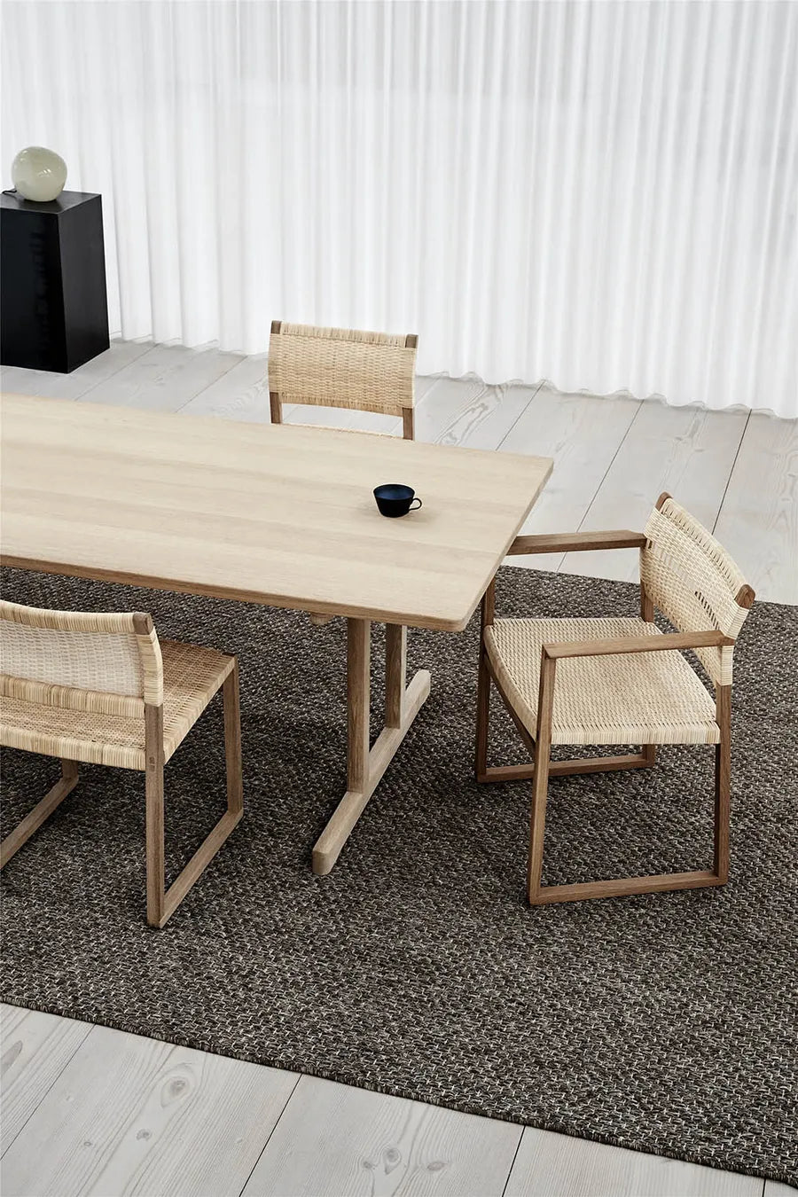 BM61 Stuhl, Rattan-Geflecht af Børge Mogensen - 2 - Jacobsen Plus