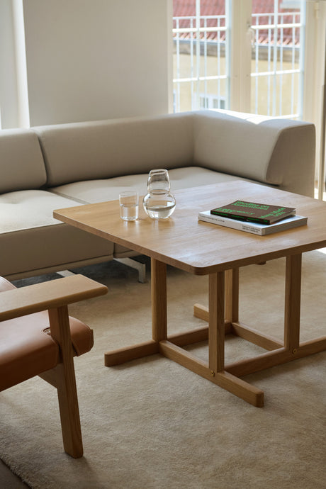 BM80 Shaker Couchtisch, quadratisch, von Børge Mogensen - Eg / Öl - Jacobsen Plus