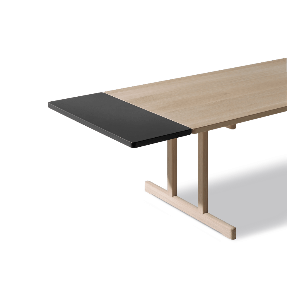 Fredericia Furniture - C18 Ansteckplatte 40 x 90 cm, schwarz lackiertes MDF - 1 - Jacobsen Plus