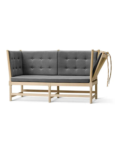 Spoke-Back Sofa von Børge Mogensen - Stofgruppe 1 / Eiche geseift - Jacobsen Plus