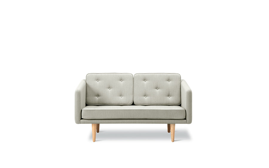 No. 1 Sofa 2-Sitzer, Mood von Børge Mogensen - Mood 1101 - helles geölte Eiche - Jacobsen Plus