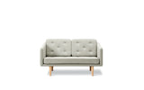 No. 1 Sofa 2-Sitzer, Mood von Børge Mogensen - Mood 1101 - helles geölte Eiche - Jacobsen Plus
