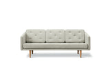 No. 1 Sofa 3-Sitzer, Mood von Børge Mogensen - Mood 1101 - Hell geölte Eiche - Jacobsen Plus