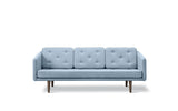 No. 1 Sofa 3-Sitzer, Mood von Børge Mogensen - Mood 3103 - Geräucherte Eiche gebeitzt - Jacobsen Plus