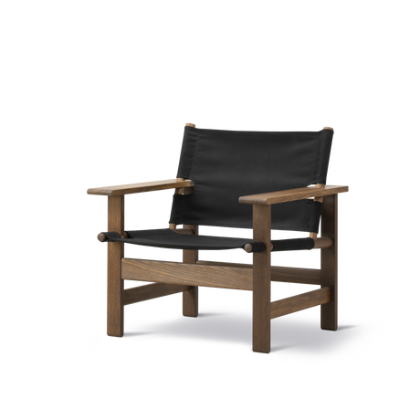 The Canvas Chair, geräucherte Eiche schwarzes Canvas von Børge Mogensen - 1 - Jacobsen Plus
