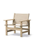 The Canvas Chair, seifenbehandelt Eiche natur Canvas von Børge Mogensen
