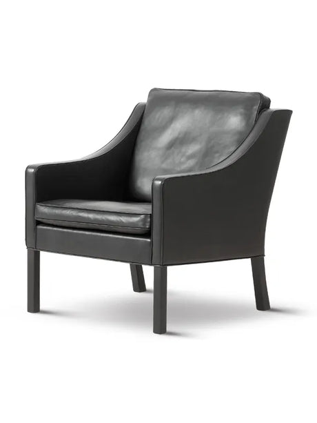 2207 Lounge-Stuhl von Børge Mogensen - Eiche geseift / Ledergruppe 2 - Jacobsen Plus