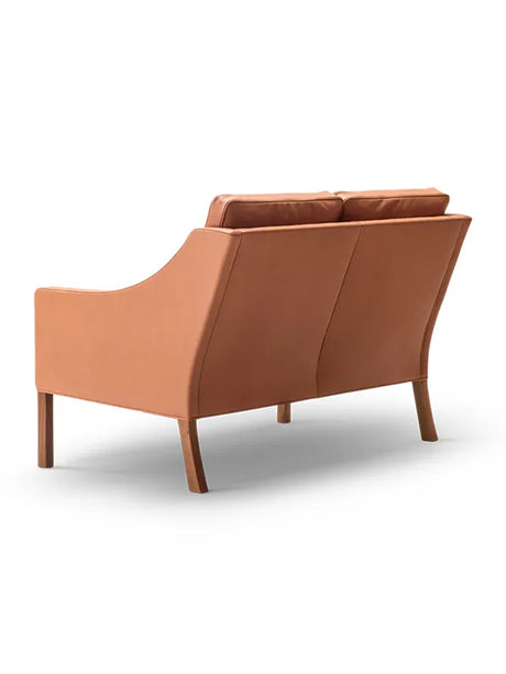 2208 Club Sofa, 2 Pers. von Børge Mogensen - Eiche geseift / Ledergruppe 2 - Jacobsen Plus