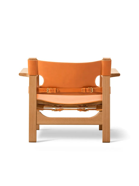 The Spanish Chair in naturfarbenem Leder, Eiche Öl von Børge Mogensen - 3 - Jacobsen Plus