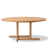 BM80 Shaker Sofabord, rund von Børge Mogensen - Eg / Öl - Jacobsen Plus