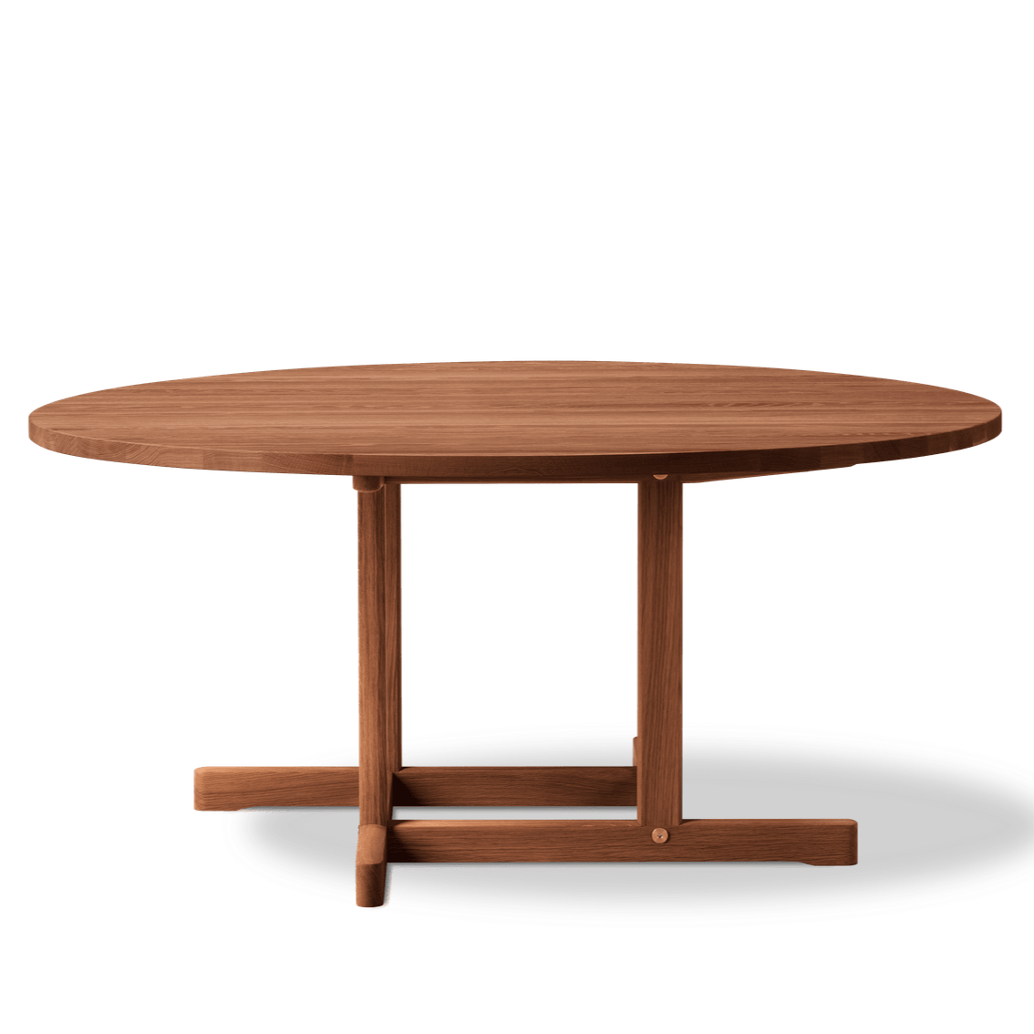 BM80 Shaker Sofabord, rund von Børge Mogensen - Geräucherte Eiche / Öl - Jacobsen Plus