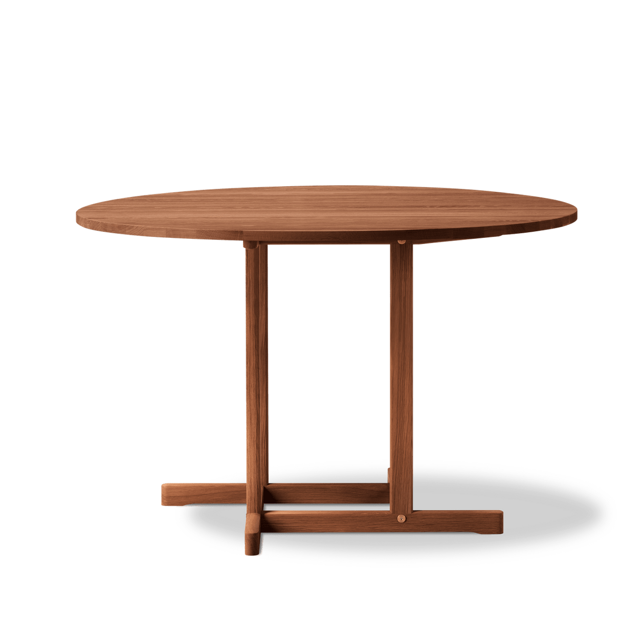 BM80 Shaker Esstisch, rund von Børge Mogensen - Geräucherte Eiche / Öl - Jacobsen Plus