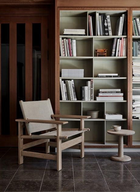 The Canvas Chair, hell geölte Eiche, Natur Canvas von Børge Mogensen - 3 - Jacobsen Plus
