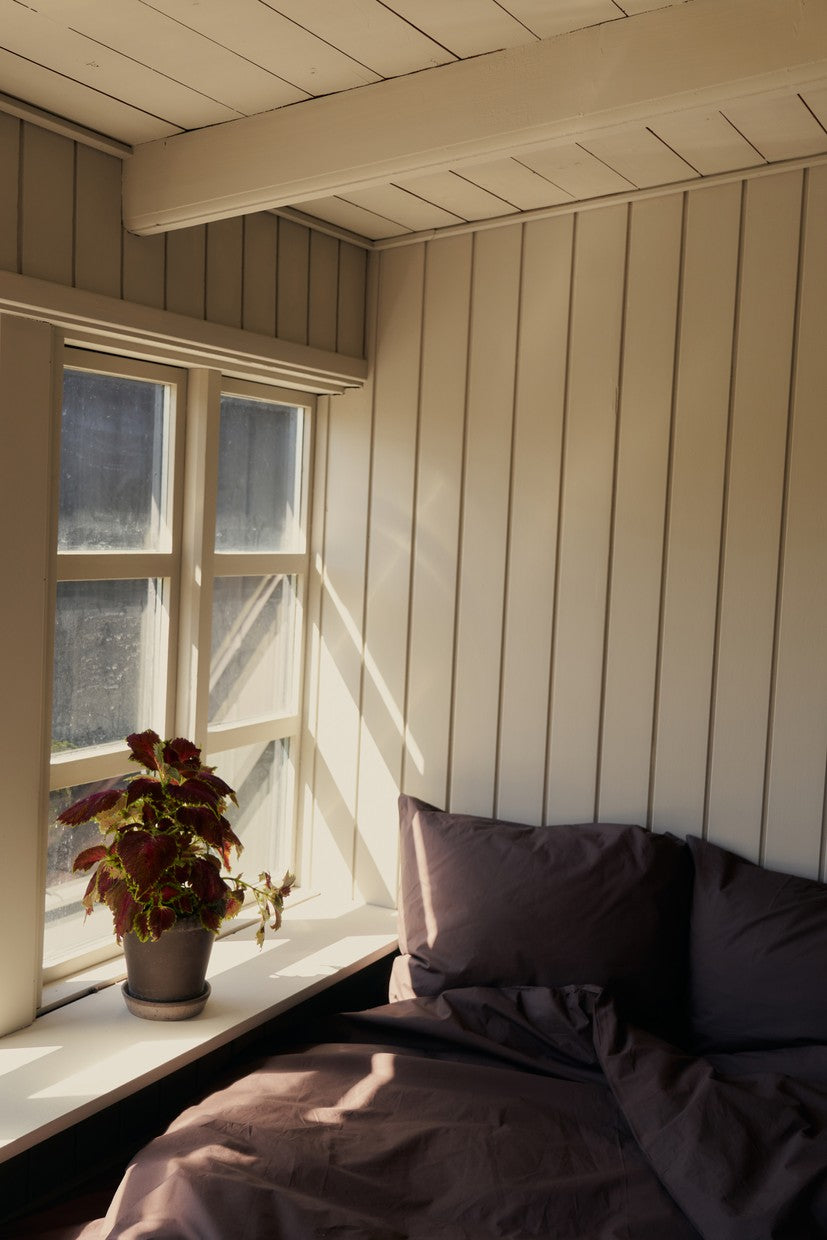 Bongusta - Percale sengetøj, 140x200/60x63 cm, Coffee - 3 - Jacobsen Plus