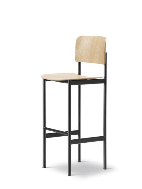 Plan Barstool, Eg lackiert von Fredericia Furniture - 1 - Jacobsen Plus